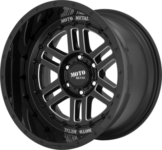 Moto Metal: MO800 Deep Six Gold Black Milled