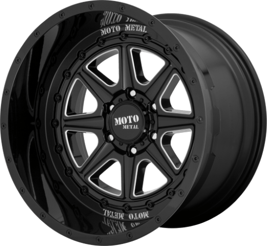 Moto Metal: MO801 Phantom Gloss Black Milled