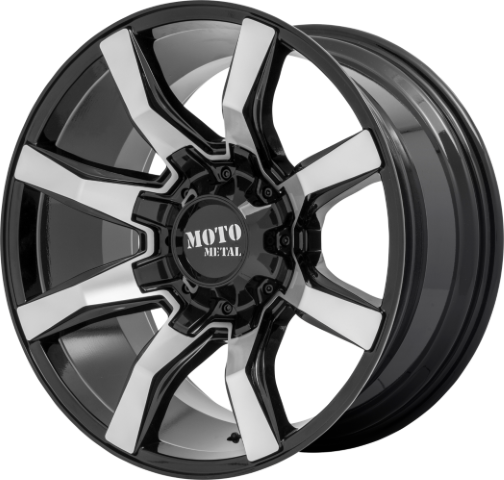 Moto Metal: MO804 Spider Gloss Black Machined