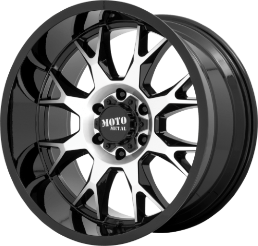 Moto Metal: MO806 Talon Gloss Black Machined
