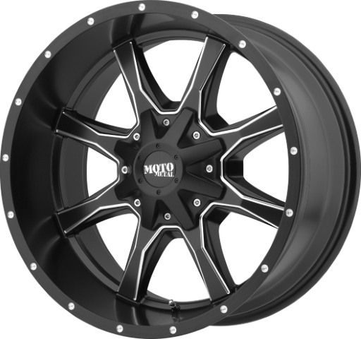 Moto Metal: MO970 Semi Gloss Black Milled