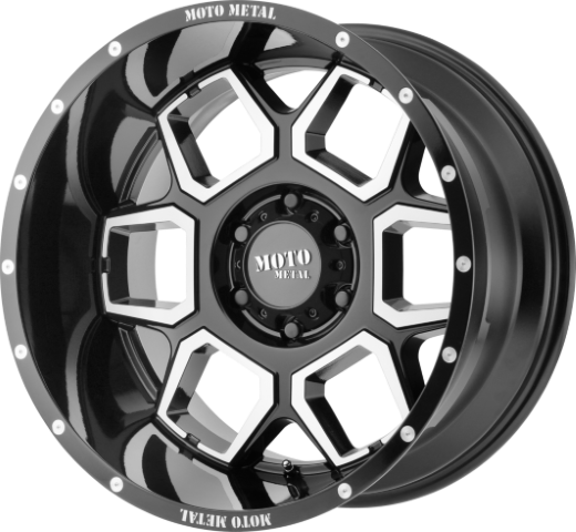 Moto Metal: MO981 Spade Gloss Black Machined