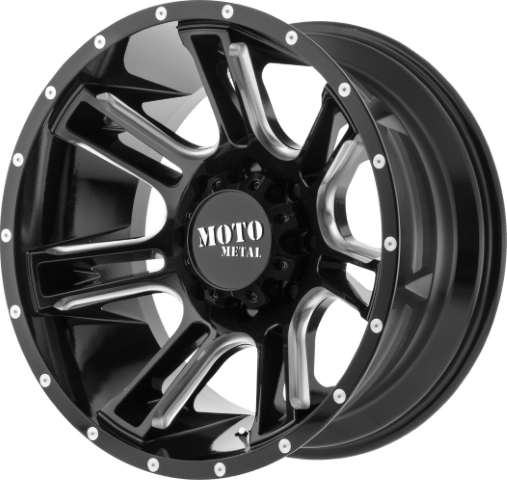 Moto Metal: MO982 Amp Gloss Black Milled