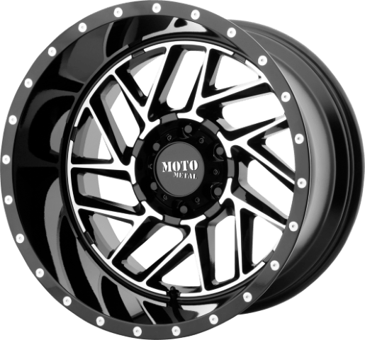 Moto Metal: MO985 Breakout Gloss Black Machined