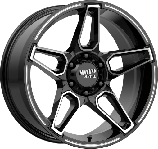 Moto Metal: MO994 FANG Gloss Black Machined
