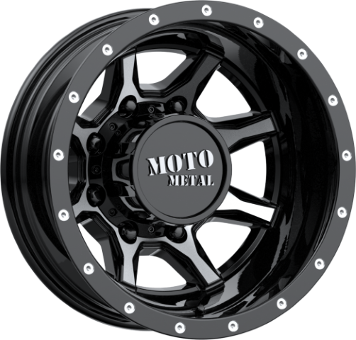 Moto Metal: MO995 Gloss Black Machined Rear