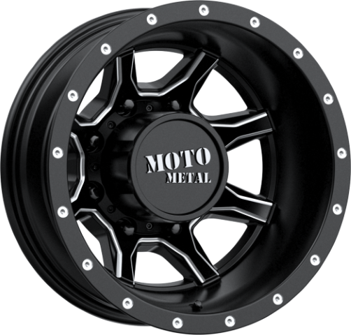 Moto Metal: MO995 Satin Black Milled Front Rear