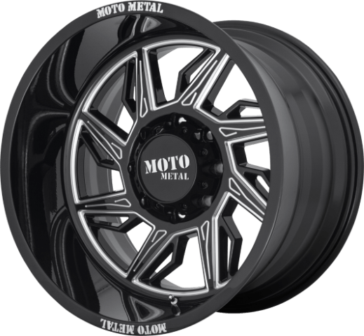 Moto Metal: MO997 Hurricane Gloss Black Milled – Left Directional