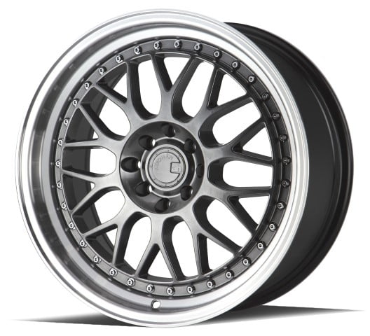 AodHan Wheels: AH02 Hyper Black with Machined Lip