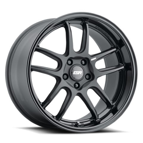 ESR Wheels: AP8 Matte Black Gloss Black Lip