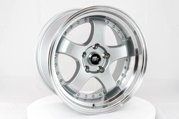 MST Wheels: MT07 Silver with Machined Lip