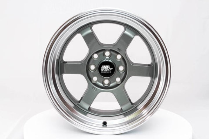 MST Wheels: Time Attack Gunmetal with Machined Lip