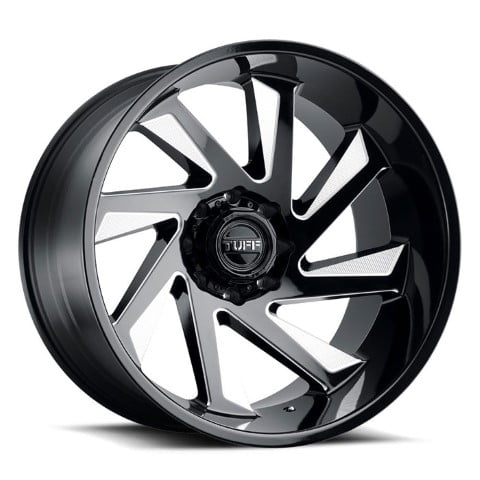 Tuff Wheels: T1B Gloss Black Milled