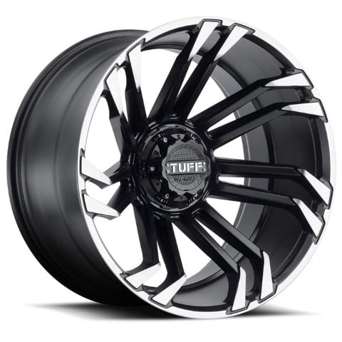 Tuff Wheels: T21 MATTE BLACK with MACHINED FLANGE