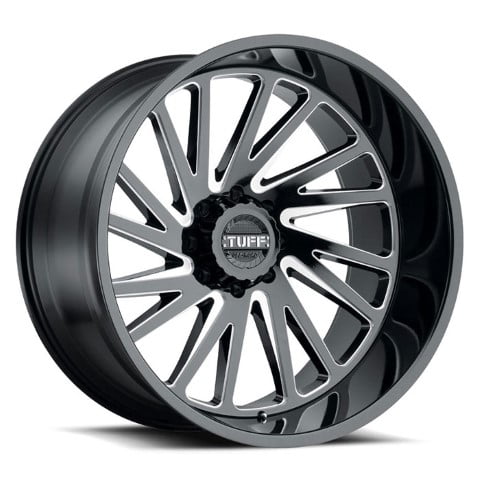 Tuff Wheels: T2A True Directional GLOSS BLACK with MILLED SPOKE