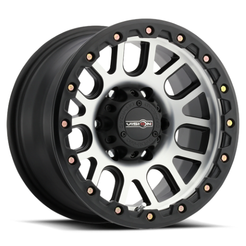 Vision Wheels: Off-road 111 NEMESIS MATTE BLACK MACHINED FACE