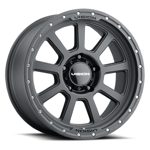 Vision Wheels: Off-road 350 OJOS  SATIN BLACK 5 Lug