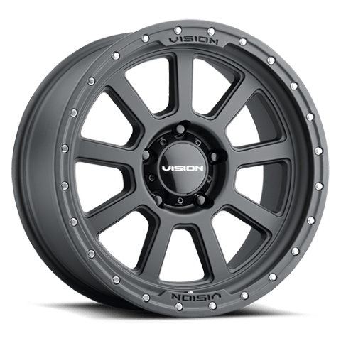 Vision Wheels: Off-road 350 OJOS SATIN BLACK 5 Lug