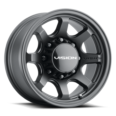 Vision Wheels: Off-road 351 FLOW SATIN BLACK 8 Lug