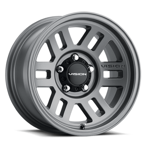 Vision Wheels: Off-road 355 MANX 2 OVERLAND SATIN GREY 5 Lug