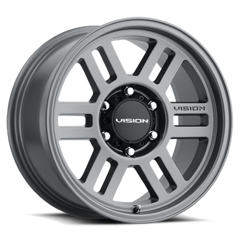 Vision Wheels: Off-road 355 MANX 2 OVERLAND SATIN GREY 6 Lug