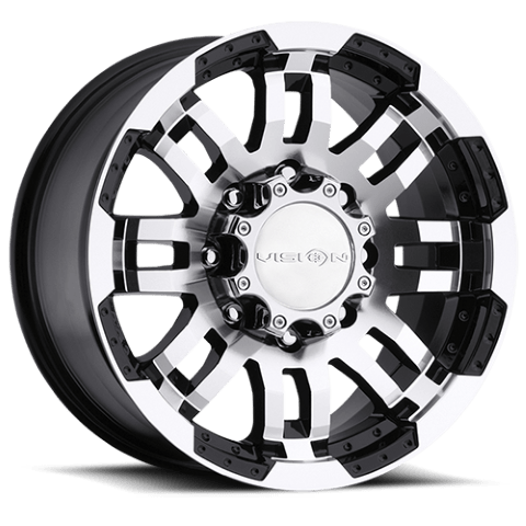 Vision Wheels: Off-road 375 WARRIOR GLOSS BLACK WITH MACHINE FACE