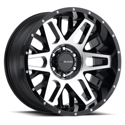 Vision Wheels: Off-road 388 SHADOW  GLOSS BLACK MACHINED FACE
