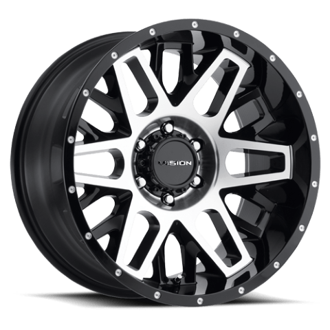 Vision Wheels: Off-road 388 SHADOW GLOSS BLACK MACHINED FACE