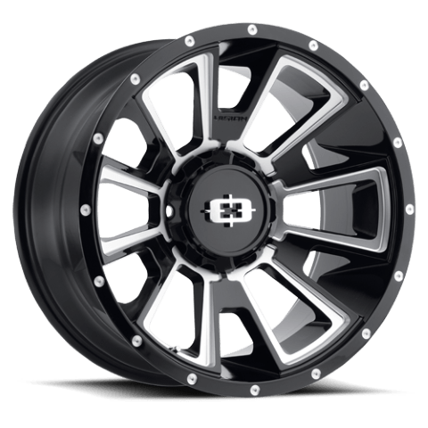Vision Wheels: Off-road 391 REBEL GLOSS BLACK MILLED