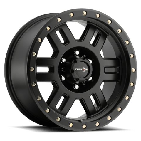 Vision Wheels: Off-road 398 MANX MATTE BLACK 6 Lug