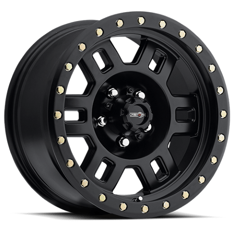 Vision Wheels: Off-road 398 MANX MATTE BLACK 8 Lug