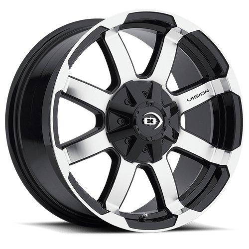 Vision Wheels: Off-road 413 VALOR GLOSS BLACK MACHINED FACE
