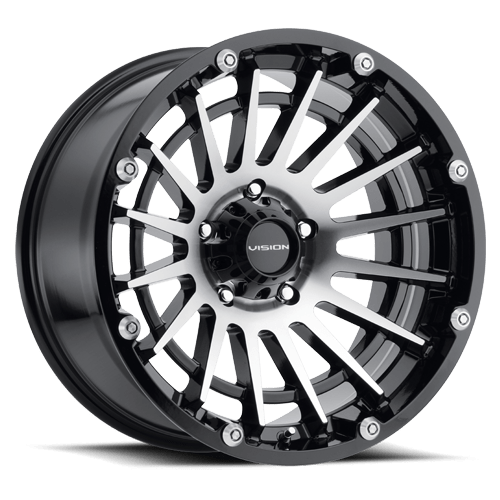 Vision Wheels: Off-road 417 CREEP GLOSS BLACK MACHINED FACE