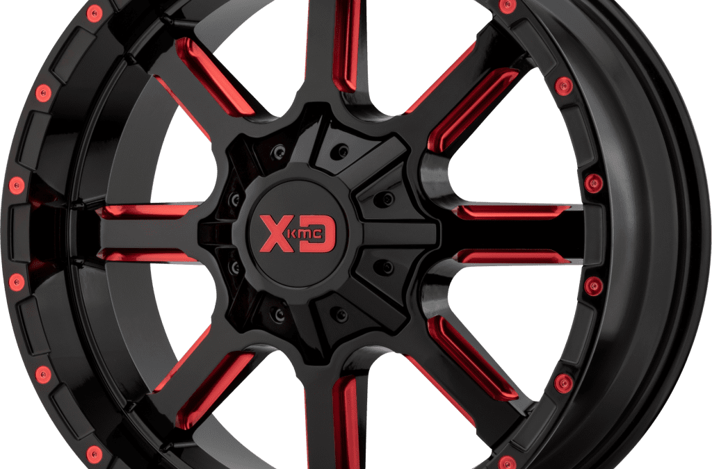 XD: XD838 MAMMOTH Gloss Black Milled With Red Tint Clear Coat