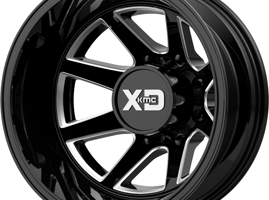 XD: XD845 PIKE DUALLY Gloss Black Milled Rear