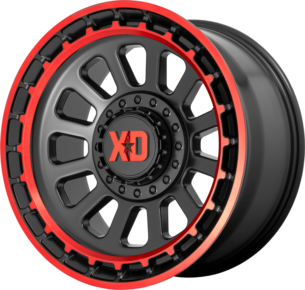 XD: XD856 OMEGA Satin Black Machined Lip With Red Tint